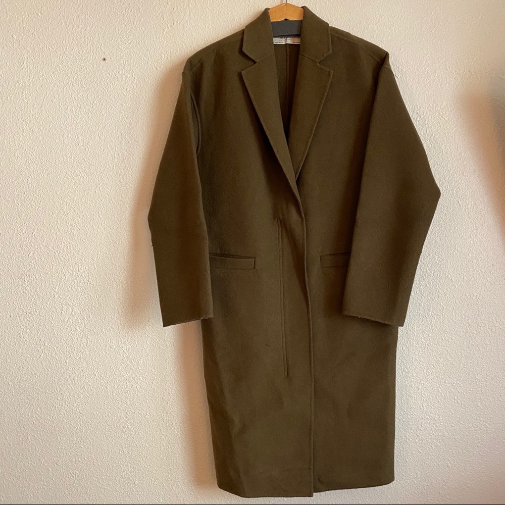 Zara Olive Green Coat size XS